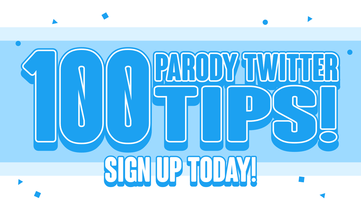 BigManEternal's tweet image. 🚨CALLING ALL PARODY TWITTER CREATORS! 🚨

//Me and a lot of other folks are working on a project called "100 Tips from 100 Parody Twitter Creators", a treasure trove of information for all users, new and old!

We're looking for PTWT (or MVRP) users right now!

(CHECK REPLIES!)