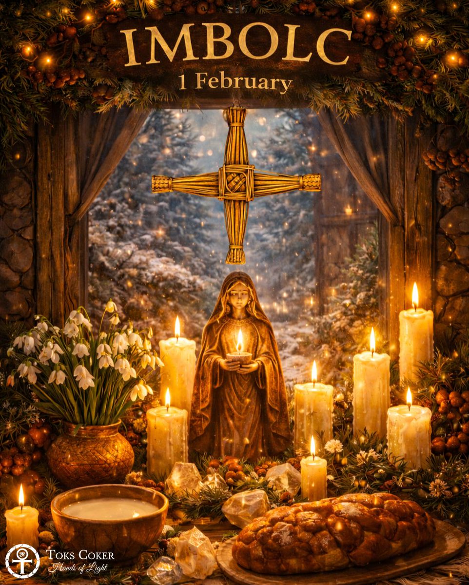 Imbolc (Northern Hemisphere) is a festival marking the beginning of Spring (Gaelic/Wiccan/Pagan)

#ToksCoker #HandsOfLight #February1st #imbolcblessings #SpringFestival2026 #SpringFestival #Gaelic #wiccanlife #paganism #celebration