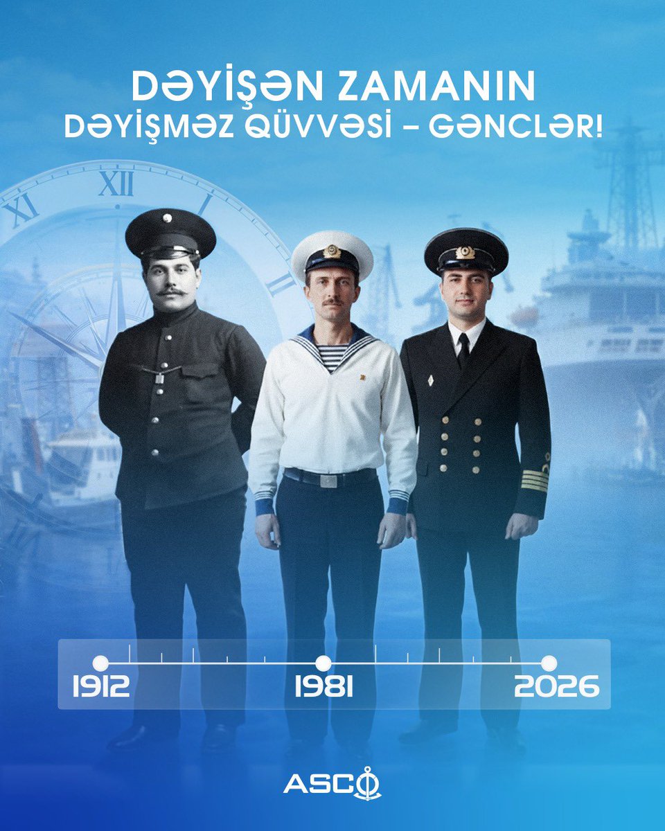 Fevralın 2-si Azərbaycanda Gənclər Günüdür.

Zaman dəyişir, texnologiya yenilənir, yanaşmalar fərqlənir.
Amma gəmiçilik hər dövrdə gənclərin bilik, məsuliyyət və əzmi üzərində dayanıb.

Bu yol bu gün də gənclərlə davam edir.

#GənclərGünü