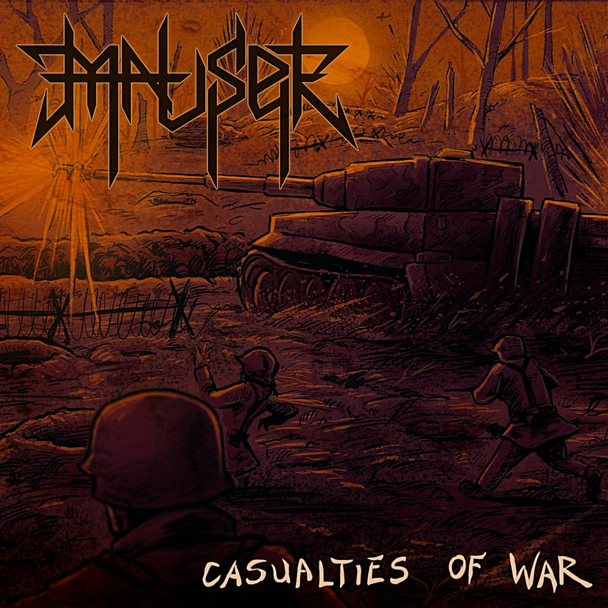 AlexFetzner's tweet photo. Mauser - Casualties of War (EP)
Death/Thrash/Black Metal from Kraków, Poland
Release date: January 31st, 2026

https://t.co/QeAMZoa0IM

https://t.co/G98eO6kbwW

@MauserOfficial  #polishmetal #mauser
#deathmetal #deathmetalband #oldschooldeathmetal
#blackeneddeaththrash #blackmetal
#newdeathmetalsongs #brutaldeathmetal
#extremedeathmetal #blackdeath #blackdeathmetal
#blackeneddeathmetal #deathmetalpromotion
#thrashmetal #deaththrash #thrashdeath #extrememetal
#deathcore #metalcommunity #deathmetalworldwide
#eprelease #newep #supporttheunderground
#2026release #albumcover #bandcamp #spotify