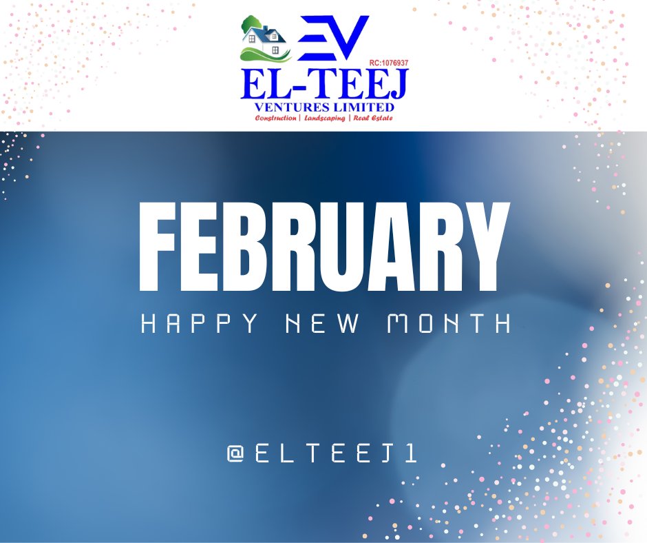 elteej11's tweet image. Happy new month dear clients (Old/New/Prospective). 
Wishing you a very fruitful and blessed month. 
At Elteej, we care and are committed to meeting all your building and construction needs. 
#Elteej1 #Elteej #New_month #construction