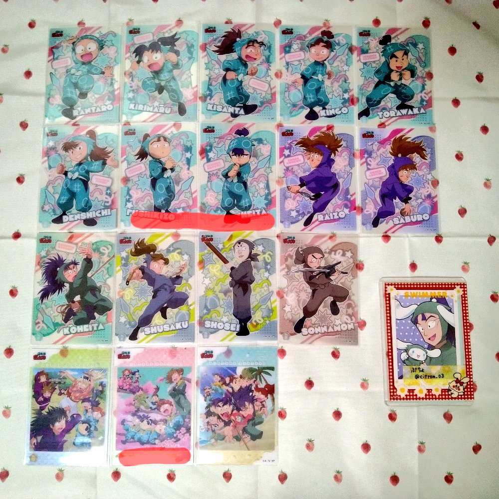 citron_03's tweet image. 【交換】
忍たま乱太郎
クリアカードコレクション2 セリア

譲
乱太郎.きり丸.喜三太.金吾.虎若.
伝七.伏木蔵.平太.不破.鉢屋.七松.小松田.照星.諸泉

求
画像②〜③(赤枠＞青枠)  各1

郵送📮(2枚〜)
まとめての方優先(別の募集と併せてでも可)
🟥⇆赤枠との交換

お声かけよろしくお願いします🌼