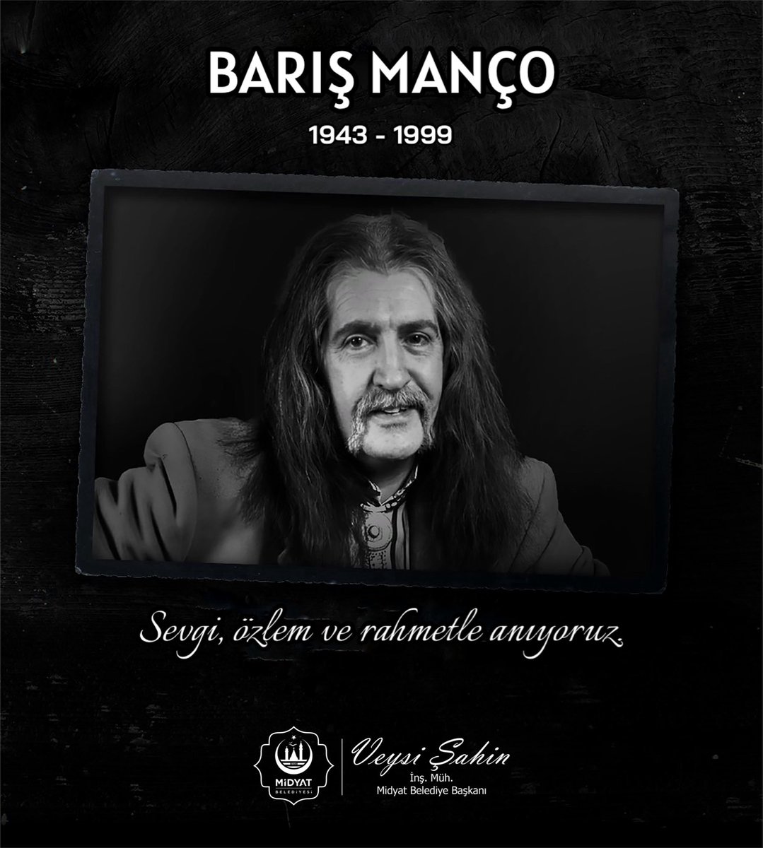 veysisahinn47's tweet photo. Aramızdan ayrılışının yıl dönümünde usta sanatçı Barış Manço’yu sevgi, özlem ve rahmetle anıyoruz. 

#BarışManço 🌹 https://t.co/H4qjmOs3CH