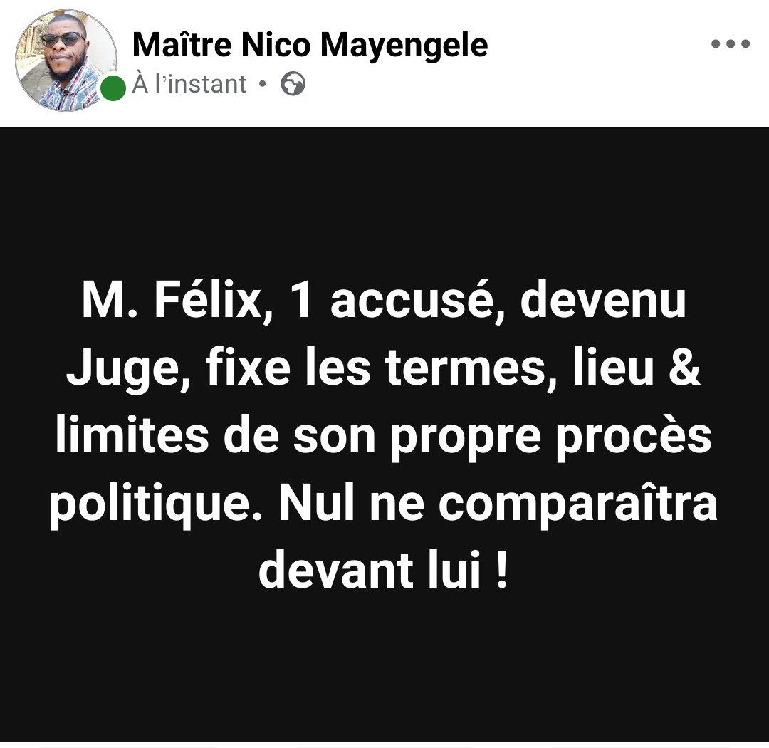 Me. Nico MAYENGELE tweet media