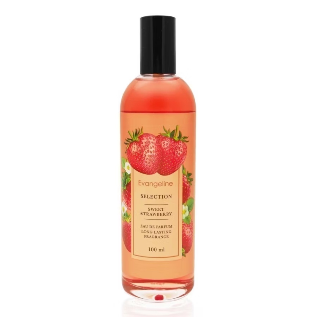 hhelleh's tweet photo. selain evangeline baby powder dan black vanilla aku menemukan satu lagi yg akan aku beliiii lagi beli terus 👉🏻 si evangeline strawberry ini 🍓 
• https://t.co/umFSjuUZ3J https://t.co/4dTgPVNdn5