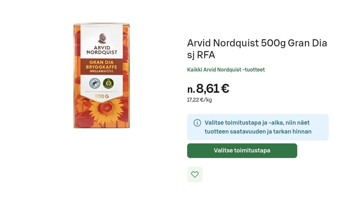 micl3h's tweet photo. @Jrvinen_J Samaa mieltä. Ei ole halpakahvi, mutta itse juon Gran Diaa. https://t.co/1QzGA4HkHP