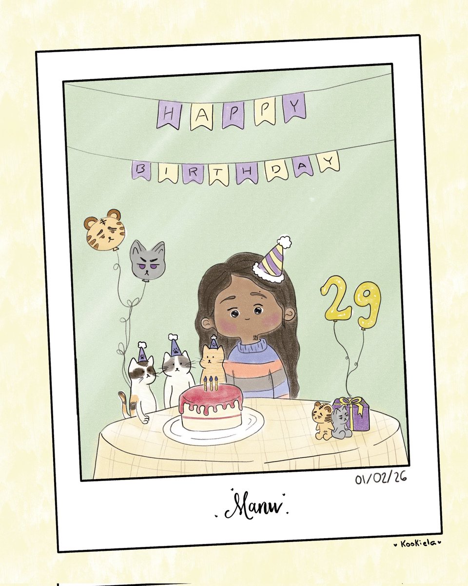 Today is such a special day because it’s my friend <a href="/ManuelaPoloBons/">Manuela Polo Bons</a> birthday 🎉
I’ll forever be grateful that our shared love for Wet Sand crossed our paths, despite the distance.
Happy Aquarius season ♒💛 Hoping today treats you as kindly as you deserve.
A little doodle for you