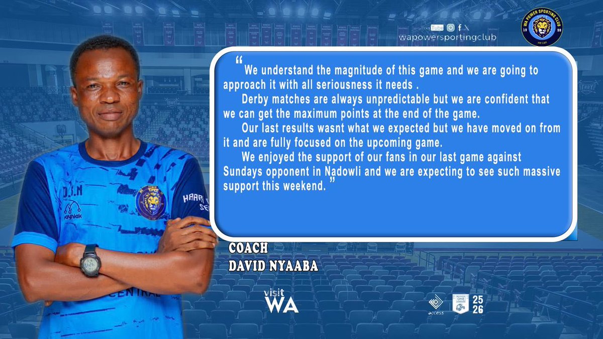 WaPowerSC1's tweet image. Coach David Nyaaba 🗣️ ahead of game against TF Exponential FC
#wecan #expopower #DolWk18