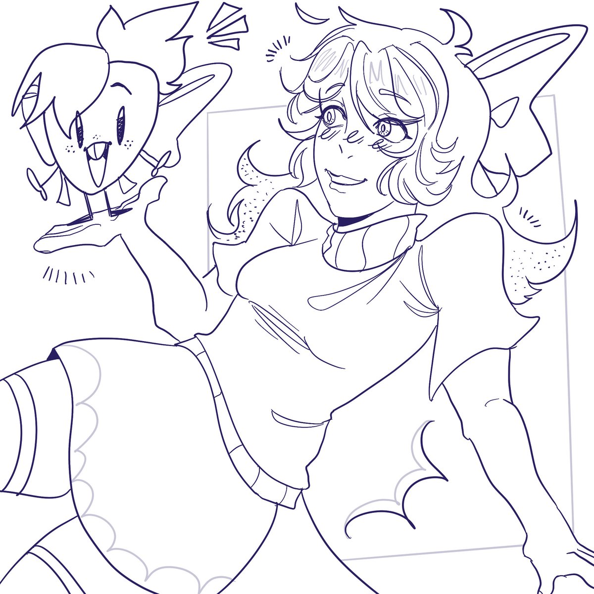 Sweatly_e's tweet photo. I'm giving away free drawings based on the number of comments posted 🫣✨.  If you want to participate, don't forget to post your OC in the comments + retweet and follow me.⭐️ (ı know there will be no comments 🫣) https://t.co/3kiWWrXFDT