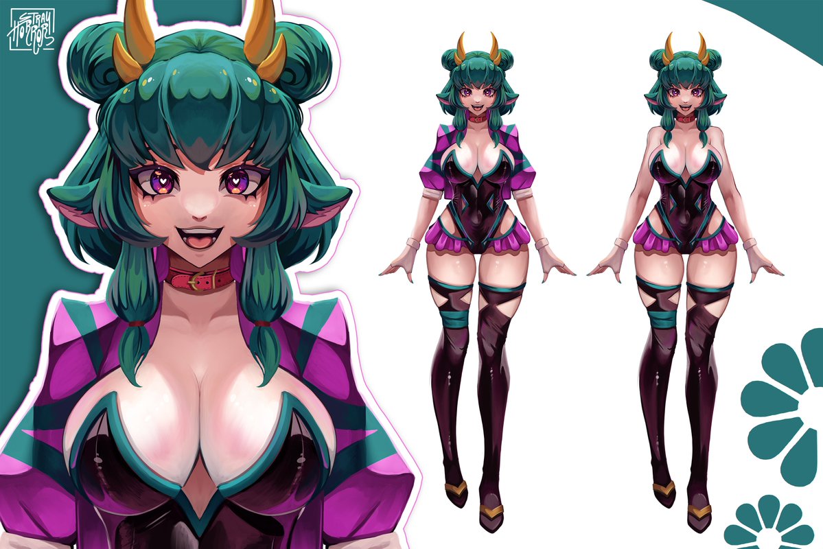 Thank you so much <a href="/DeerlyBlovedCos/">Miru🦌🔞{Dream-eater}</a> for comissioning me for your new Vtuber model!

Im really happy how it turned out, thank you!