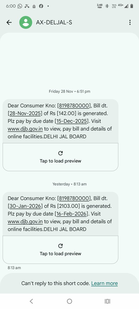 BaldevSing65749's tweet photo. No extra activity😢😢😢during both bill but amount difference is so big #delhijalboard #parveshsahibsingh #rekhguptacm #rajkumarbhtiya #NewsUpdate #aamadmiparty #Congress #NDTV #BJP #indiangoverment #navbharattimes #middleclass #Indian #DelhiNews #Delhi #Government https://t.co/F9TBTaTuxg