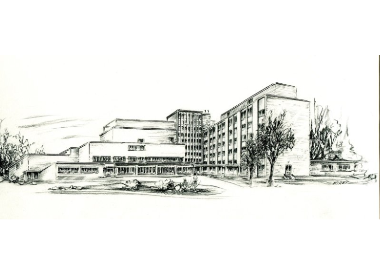 BurlONHistory's tweet photo. Happy Birthday Joseph Brant (Memorial) Hospital.
Officially opening February 1, 1961
Celebrating 65 years.

Drawing by Jack Kirby, 1971. https://t.co/QErYCZRz70
