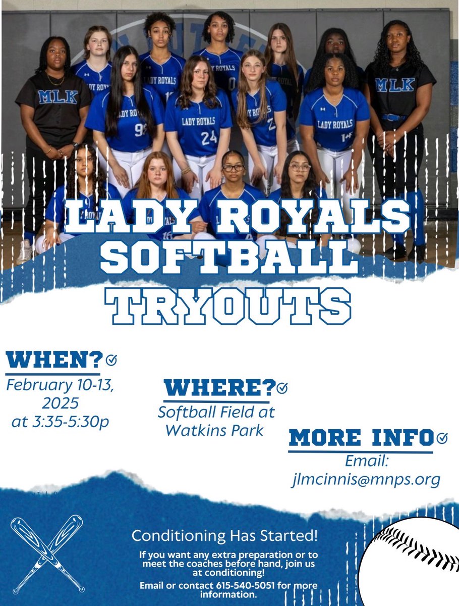 MLK Lady Royals Softball tweet media