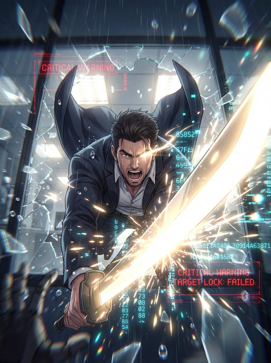 Breaking through every firewall just to reach you.💘
看著穿西裝的男人釋放絕對的破壞力，有種難以言喻的迷人感。

#AIart #fantasyart #digitalart