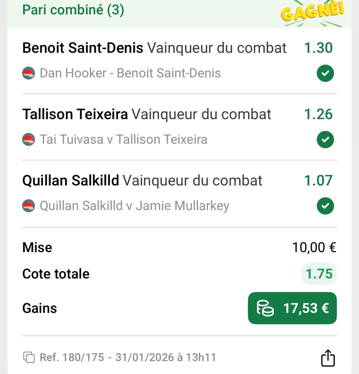 TonioUM's tweet photo. @UnibetFrance 

Tu peux me rajouter mon bonus Bet, j’en ai gagné 3 cette nuit. Merci 👍🏻 https://t.co/JpB5qRIFnx