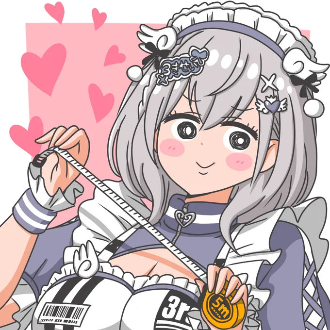 第三のツノの長さを測りにきた我らがノエル団長 #ノエラート