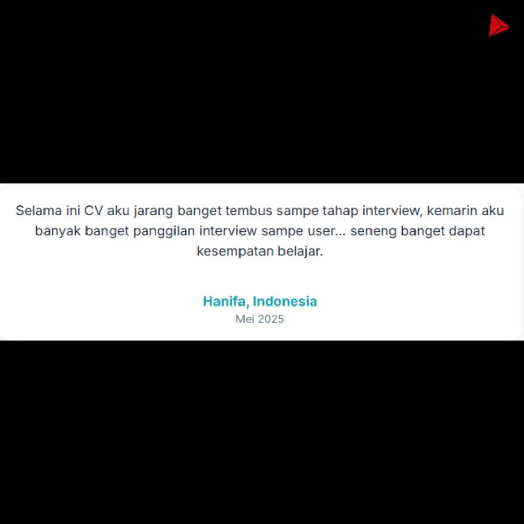 CV UDAH RATUSAN TAPI PANGGILAN NOL BESAR

Kalo kau ngerasa cari kerja itu susah mungkin bukan karna kau ga kompeten but karna CV kau yg ga ramah mesin alias belum ATS friendly

Jgn cuma modal desain cantik tapi rekruter malah pusing bacanya karna 70 persen lowongan itu lewat
