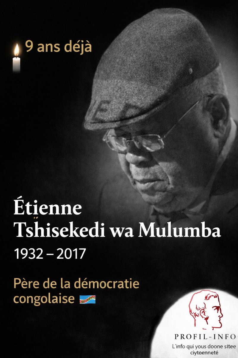 🕊️ 1er février 2017 – 1er février 2026 | 9 ans
La RDC se souvient de Étienne Tshisekedi wa Mulumba, figure majeure de l’opposition et symbole du combat pacifique pour la démocratie.
Le Sphinx de Limete reste une référence historique.

👉 profil-infos.com
#EtienneTshisekedi