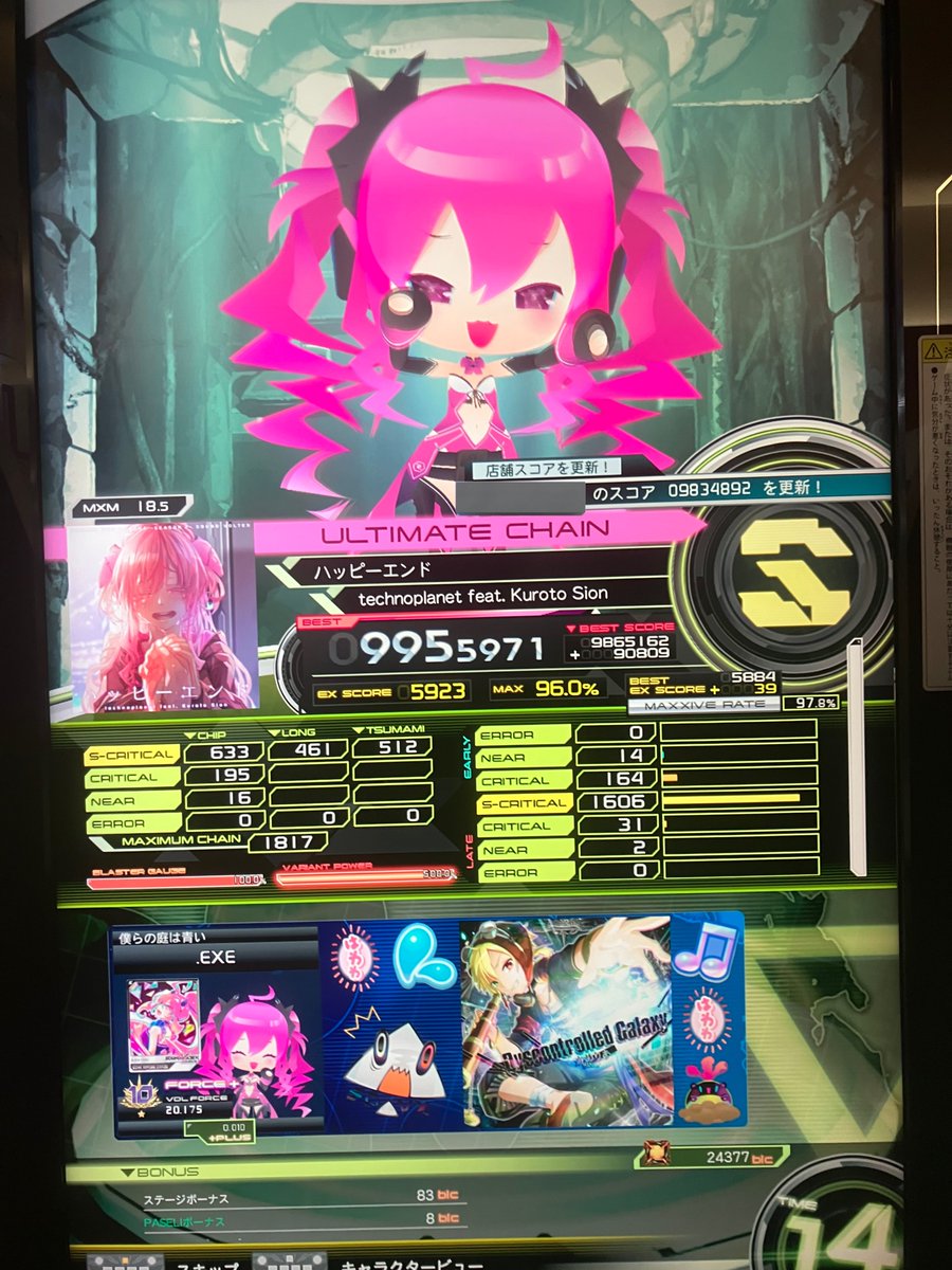 VF伸び祭りでした！ 18.8マッシブ、18.5UC、19.4マッシブ&Sと