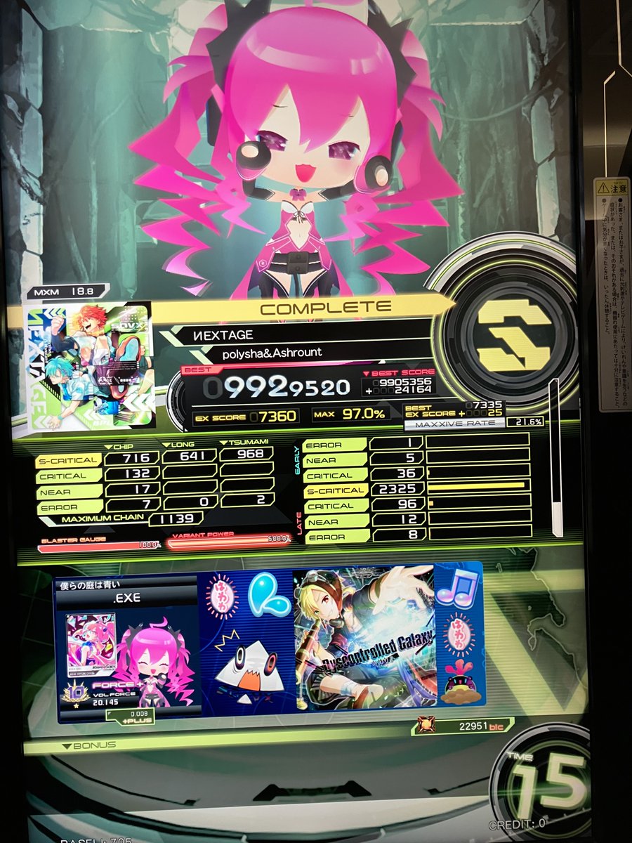 VF伸び祭りでした！ 18.8マッシブ、18.5UC、19.4マッシブ&Sと