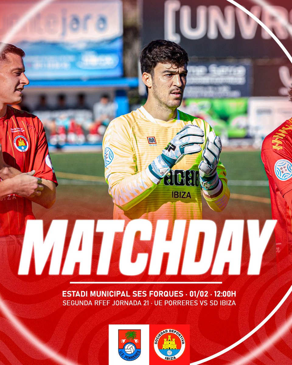 sdibizaip's tweet photo. 🕛 DÍA DE PARTIDO
🔥 Derbi balear
Hoy jugamos a las 12:00 h frente al @UEPorreres 
📍 Municipal Ses Forques

¡Vamos equipo! 🔴⚪️ https://t.co/P3KfPgh7yo