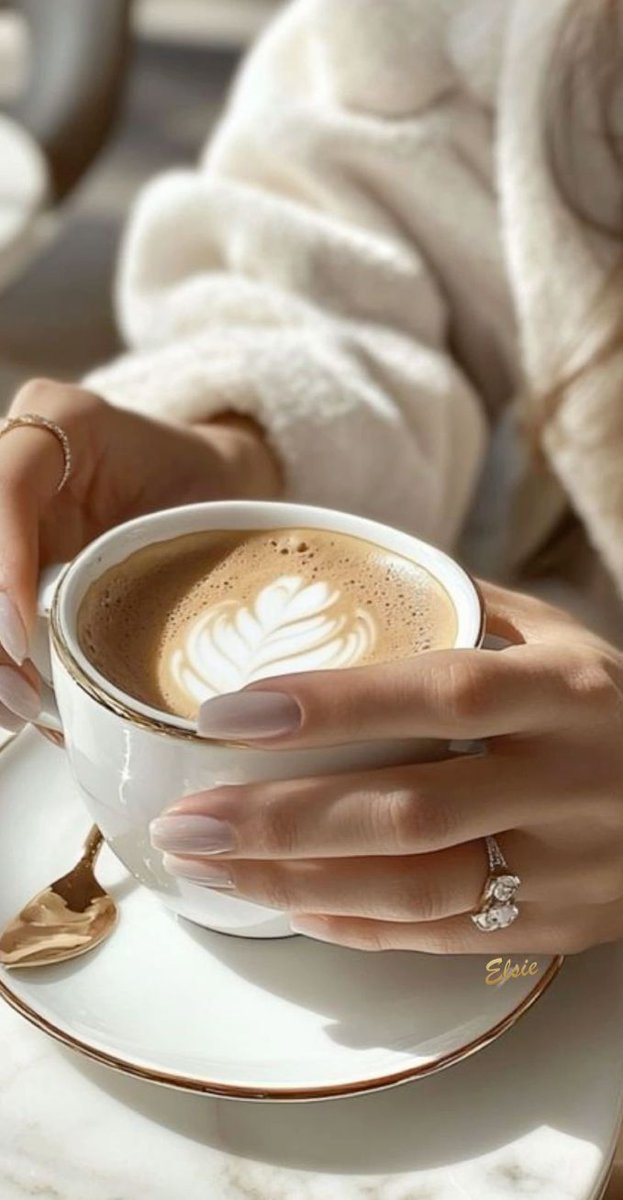 هو لقاء..
وشعرت بعدها
 أنني لست بحاجة للقاء آخر...
بقيت هناك..
أنا.. 
و فنجاني الفارغ
أتأملك
واتأمل تفاصيلك,
نظرة عينيك
حركات يديك
وشفتيك.. 
كيف ترتشف قهوتك
وحلاوة سكّرك..
لم يكن لقاء عادياً
كان عشق...
من أول نظرة ...
#ميم 🌹
#إبن_قلبي
رشة حب صباحية.. للرفاق والأصدقاء.. ❤️☕