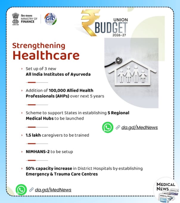 MedNewsUpdates's tweet photo. Healthcare in #Budget2026 https://t.co/xVj58VDIw6