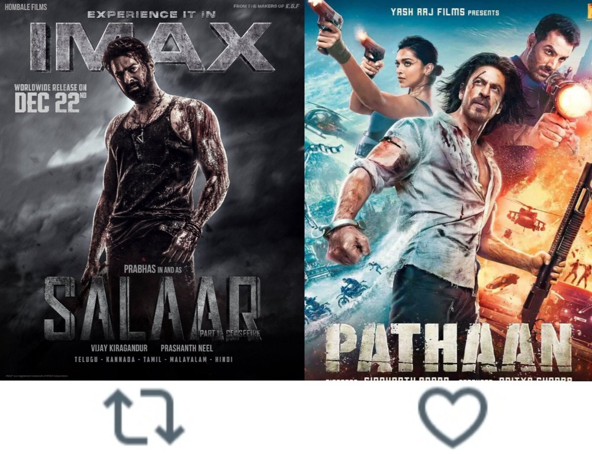 TOlMovies's tweet photo. Which is Most Anticipated Sequel???

         🔃#Salaar2                🖤#Pathaan2 https://t.co/EetGV9YJNJ