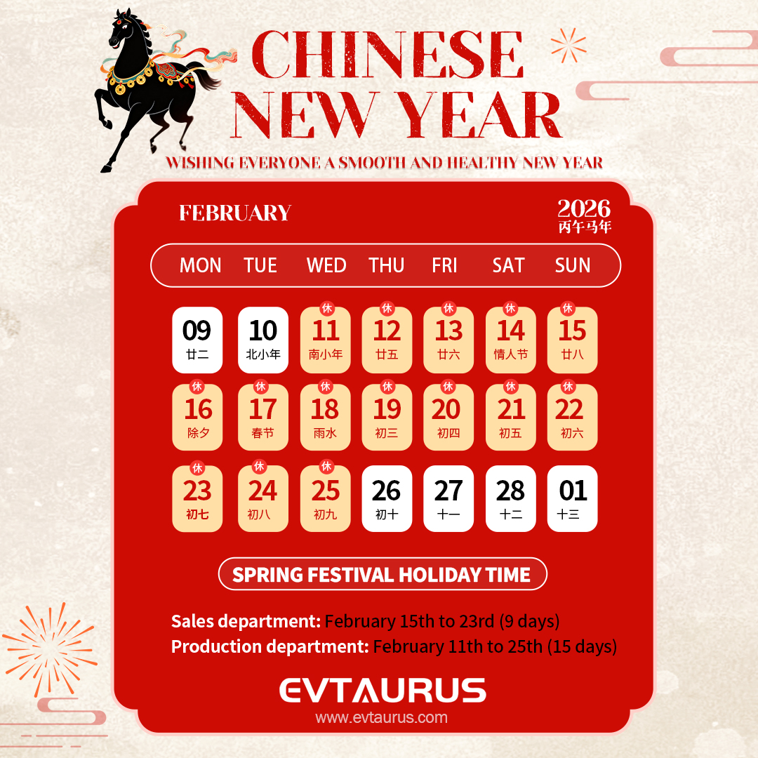 EVChargerPro's tweet image. 🎉 Spring Festival Holiday Notice 🎉 
🧧 Sales: Feb 15 – Feb 23
🧧 Production: Feb 11 – Feb 25
Even during the holiday, we’re still here to support you.✨
#evcharger#EVTAURUS#EVcharging#SpringFestival#ChineseNewYear#B2BService#EVManufacturer #GlobalService #SupportYou