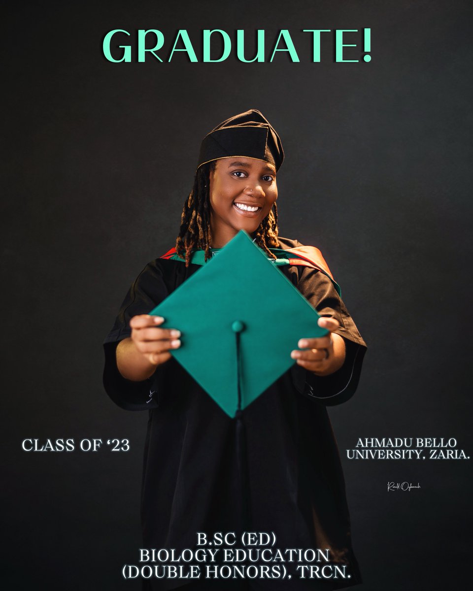 PERKYNLA's tweet photo. https://t.co/trs06Ha4rF B.ED BIOLOGY β
TRCN CERTIFIED β
ALHAMDULILAH
#ABUConvocation2026 #ABU45thconvocation https://t.co/Lw8wv5bJPu