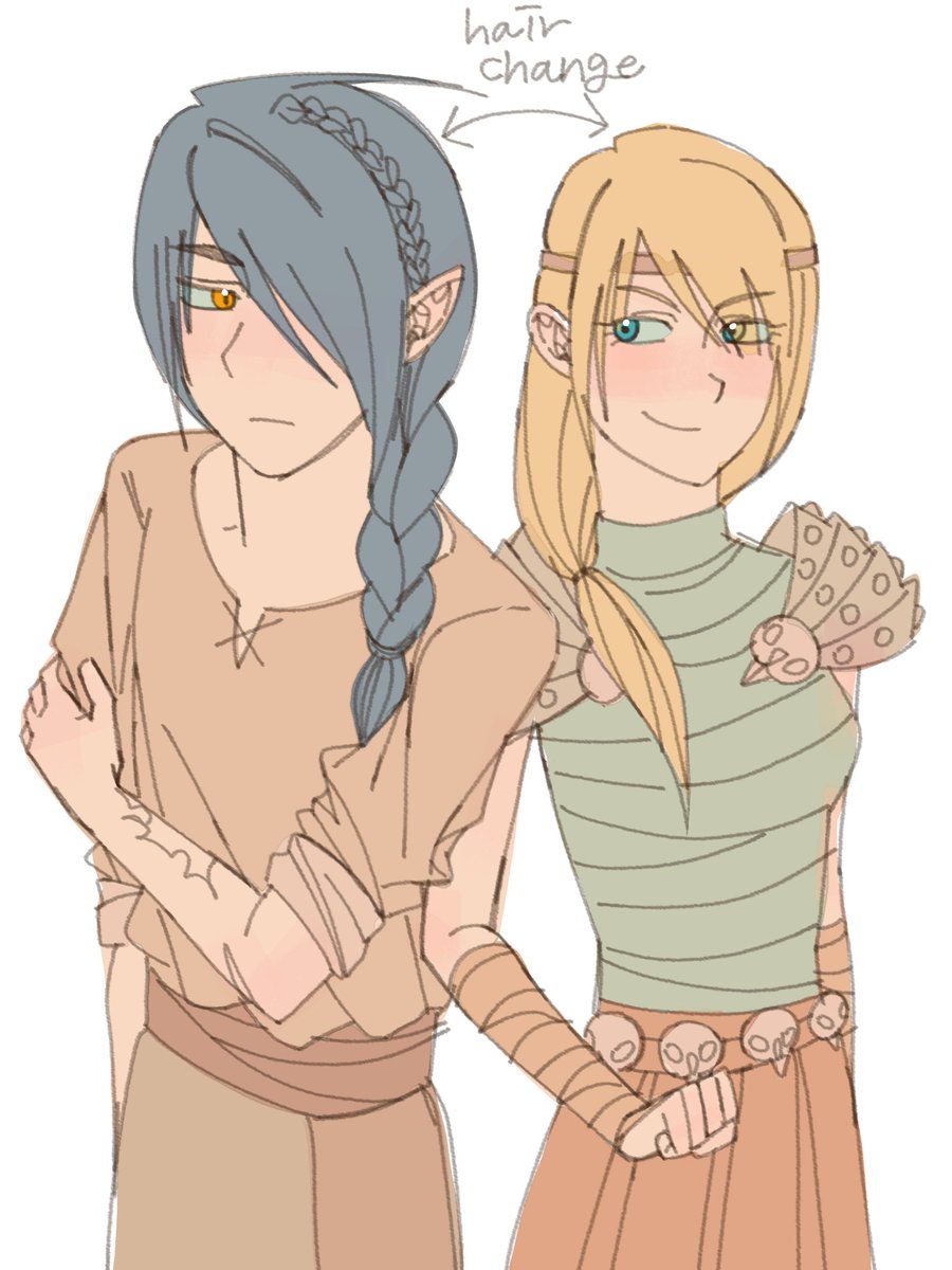 httyd_kk67's tweet image. 헤어 체인지
엘드릭 &amp;lt;-&amp;gt; 아스트리드
#httyd #astrid #httyd_oc