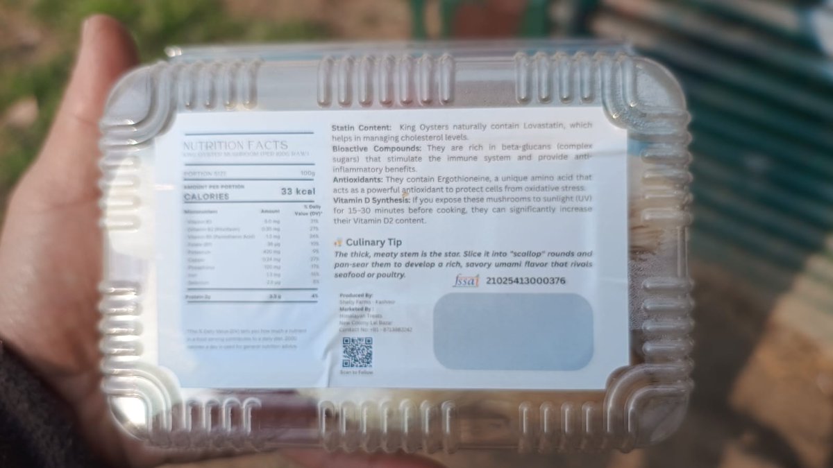 AndKulgam's tweet photo. #kingoyestermushrooms grown locally in Kashmir by innovative entrepreneurs under industry specific guidelines by Himalayan treats run by Mr Sheikh Asif Hussain. Contact 7006290489 to have #Farm2Table services. B #Vocalforlocal 
@ODOP_IND @PMFME_JK @AgriGoI @FAO @MOFPI_GOI https://t.co/9DPFtuAq1H