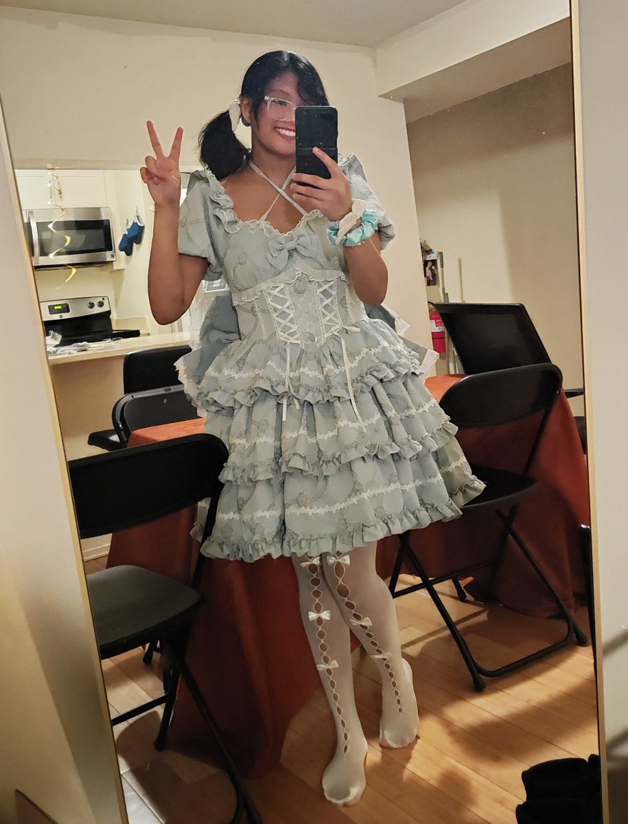 i practiced wotagei 2 days ago, and my side muscles still hurt... 😵

also, my friend bought me new stockings for christmas and i love them so much!! :)

also, i'll be posting a video later today. my friends and i decided to enter the npr tiny desk concert contest ^^ 💚