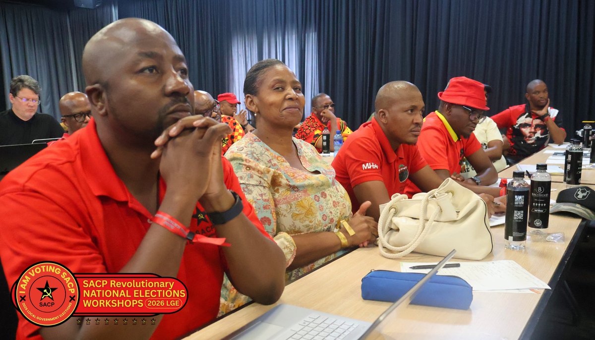 SACP1921's tweet image. A powerful show of attendance and commitment at the Revolutionary National Election Workshop, cadres from across the country gathered with one purpose: to prepare the Party for its historic electoral path.

#SACP #RevolutionaryWorkshop #WorkingClassPower #ElectionReadiness