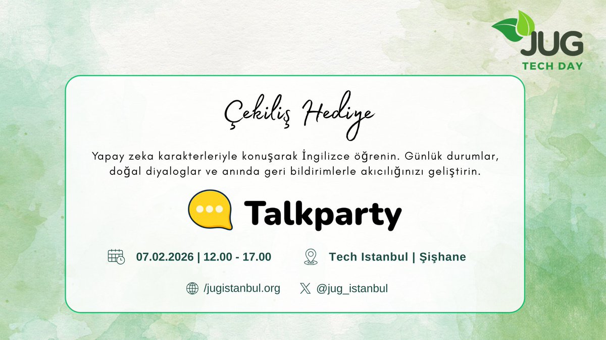 JUG ISTANBUL tweet media