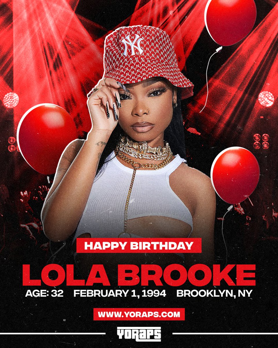 YoRapsMagazine's tweet image. 🎊 #HAPPYBIRTHDAY: #LolaBrooke (#February1, 1994 , #Brooklyn, #NY)

Y'all rockin' with her ⁉️
---
✅ Yo! Raps: yoraps.com
🚀 Yo! PR: yo-pr.com
