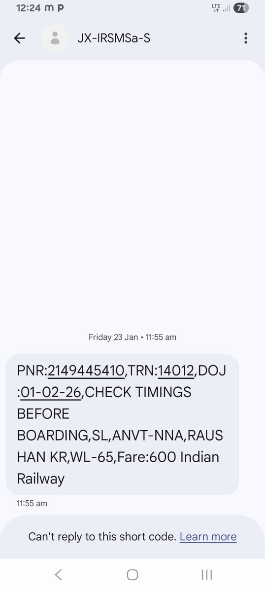 himhemant's tweet photo. @RailwaySeva 
PNR: 2149445410,
 Train: 14032,
DOJ: 01/02/2026,
Name: Raushan Kumar
My relative booked a reserved ticket from the reservation counter, but the physical ticket is lost.
Please guide me on how he can travel in this case. https://t.co/IxNRPB6Zpi