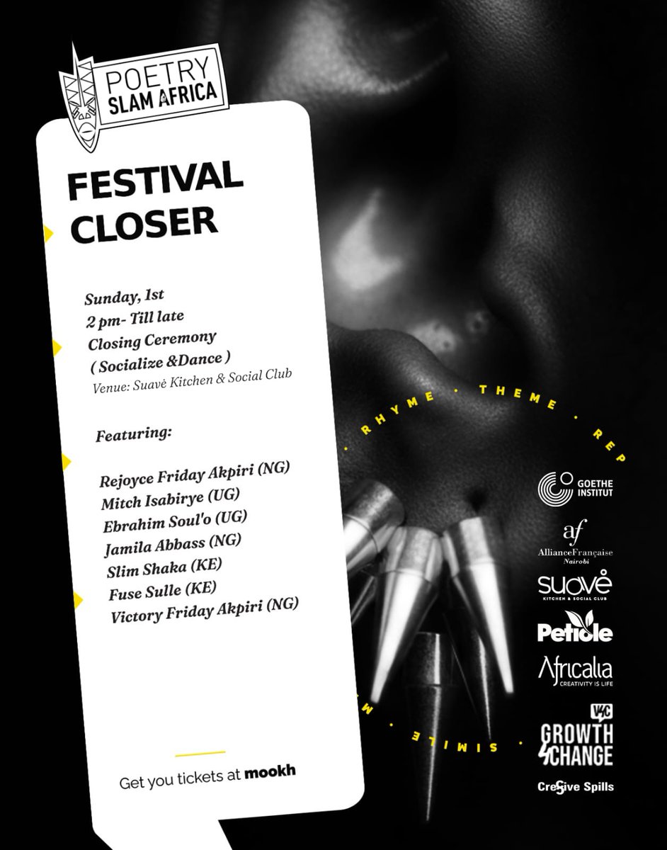 The final day is here
The Festival closer, taking Place at Suave Kitchen &amp; Social Club(Westlands)

See you from 2PM, come lets dance and Socialize