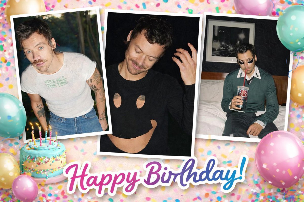 Happy 32nd Birthday to Harries favourite person. 🥰

Wishing you a VERY HAPPY BIRTHDAY <a href="/Harry_Styles/">Harry Styles.</a>. May this year and this new era brings you immense success and happiness. 🥳💋🪩