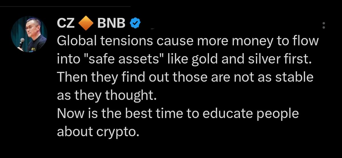 CryptoNewsHntrs's tweet image. 🔥 CZ: "NOW IS THE BEST TIME TO EDUCATE PEOPLE ABOUT CRYPTO."

#CryptoEducation #BlockchainRevolution #CryptoAwareness