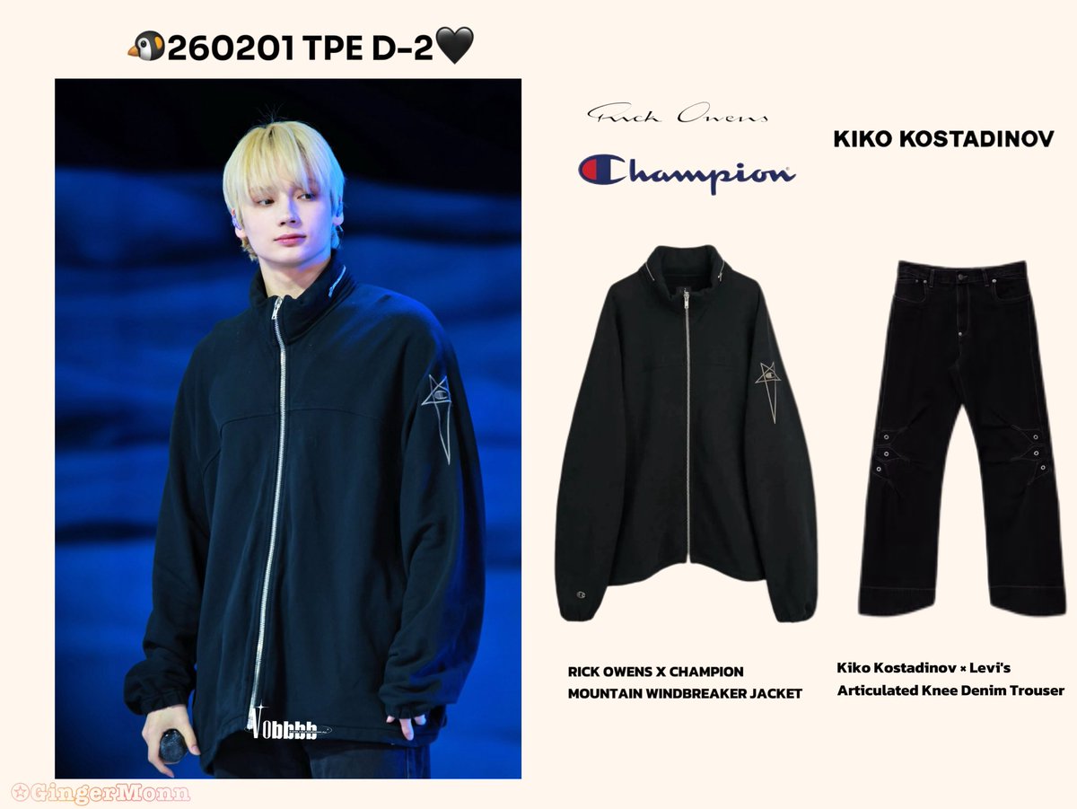 🐧hueningのcloset 🐧 260201 🤍Taipei D-2 sound ceck 🖤Jacket：RICK