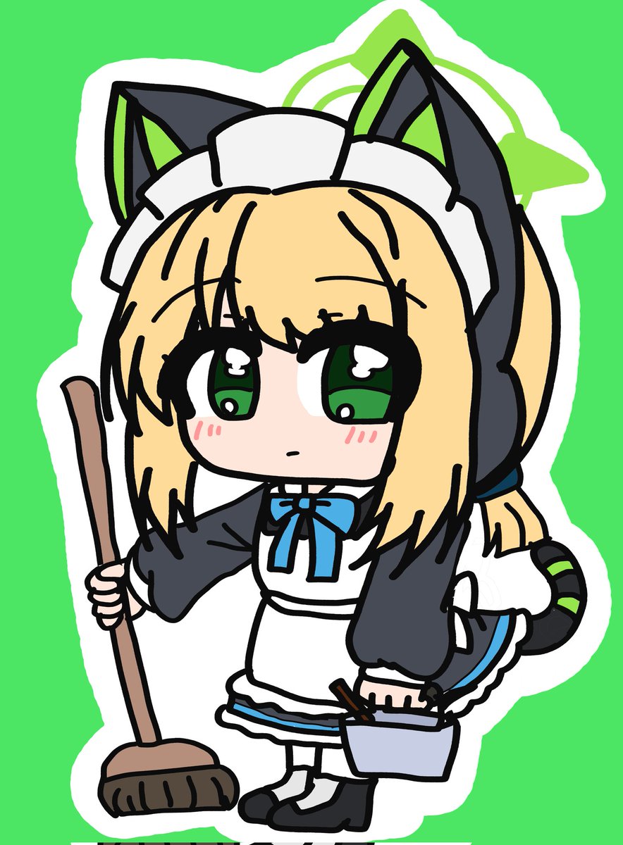 ミドリ(メイド) #ブルーアーカイブ #ブルアカ #BlueArchive #絵描き