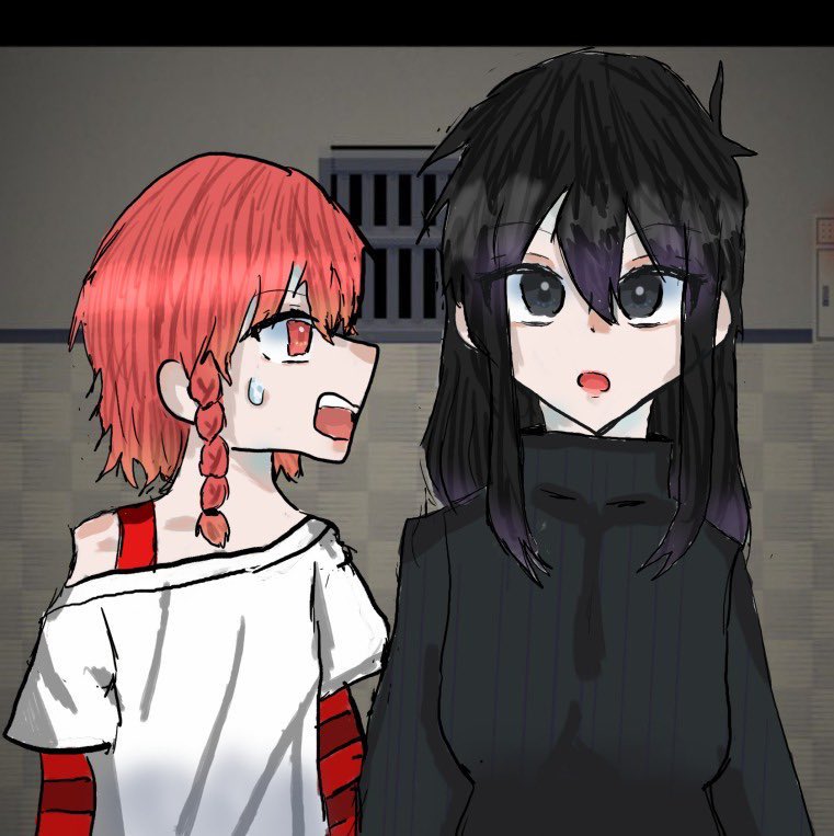 #ZENO #基地絵 
念の為非表示にしてます。
黒赤の♀︎