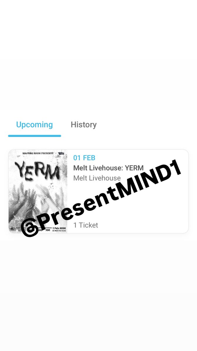 PresentMIND1's tweet photo. ส่งต่อบัตร Yerm-Meltlivehous 380 คุยกันได้ค่ะ พอดีป่วยไปไม่ไหว;-; #yerm #meltlivehouse https://t.co/CvYd7qozAe
