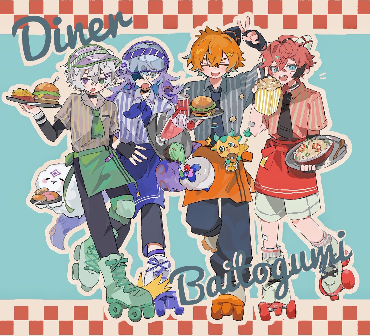 pupuさん(#ma10823 )とバイト組合作！🍿🍔