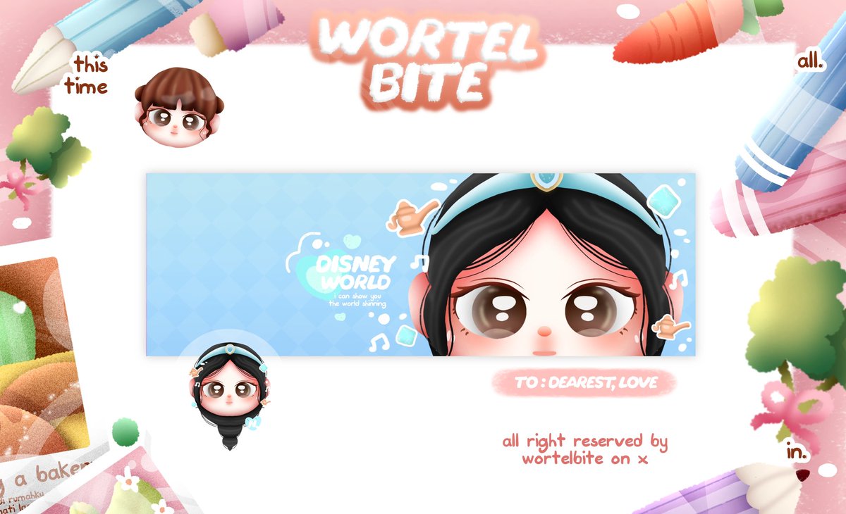 wortelbite's tweet image. 🪀💭 help repost ... :3!
arigato temen temen 

aku bawa 3 layout ready stock special edisi disney princess, yang bisa di take sekarang juga lewat tele/dm aku 🖐🏻✨️ dengan price 28k avail retext dan resize wabis ya (fee) dan dapat request bundle dengan wabis 🛝

#zonauang #zonaba