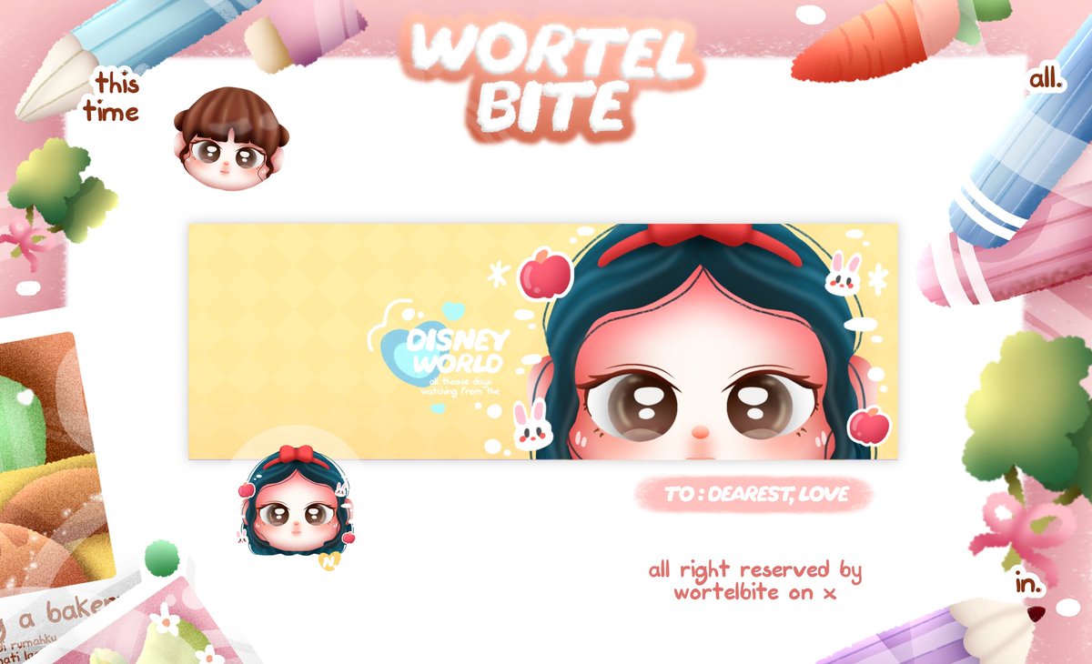wortelbite's tweet image. 🪀💭 help repost ... :3!
arigato temen temen 

aku bawa 3 layout ready stock special edisi disney princess, yang bisa di take sekarang juga lewat tele/dm aku 🖐🏻✨️ dengan price 28k avail retext dan resize wabis ya (fee) dan dapat request bundle dengan wabis 🛝

#zonauang #zonaba