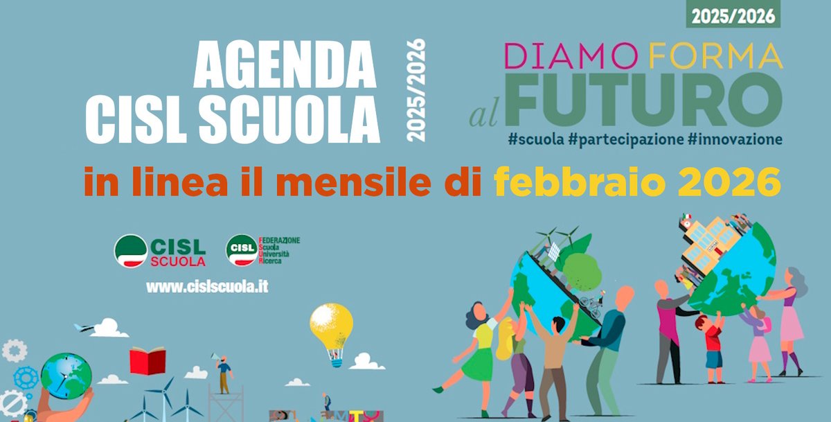 🟩🖊️In linea il numero di febbraio degli approfondimenti mensili dell'#Agenda CISL Scuola 2025/26 👉tiny.cc/rtdy001