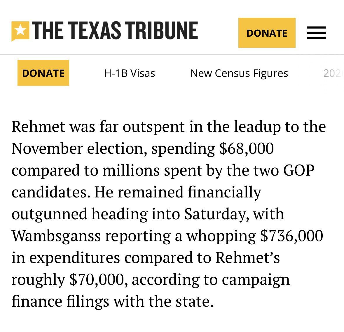 <a href="/DanPatrick/">Dan Patrick</a> <a href="/scottbraddock/">Scott Braddock</a> Republican grassroots? Taylor Rehmet was outspent 10-1 and still flipped this “safe” red seat.
