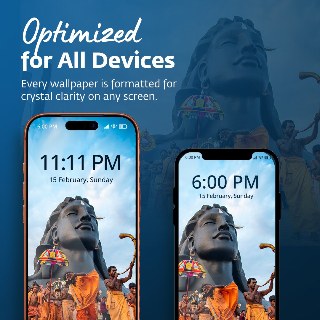 ishafoundation's tweet photo. This Mahashivratri, let your lockscreen become a gentle nudge to turn inward, every single time you pick up your phone.

Download Now: https://t.co/bDS9DU3IGx

#MSR2026Wallpapers #IshaMahashivratri2026 #Mahashivratri2026 https://t.co/E5aEeKQc68